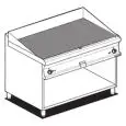 Fry Top elettrico professionale piastra rigata cromata superchrome Allforfood FTR/712ETS linea ELLE