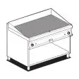 Fry Top a gas professionale piastra rigata in acciaio Allforfood FTR/712G linea ELLE