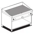 Fry Top a gas professionale piastra rigata cromata superchrome Allforfood FTR/712GS linea ELLE