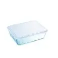 Contenitore Rettangolare  in Vetro Borosilicato/Polipropilene - PYREX - Codice 242 - Capacità 16 lt  - Dimensioni cm 22x17 - Altezza  55 - Imballo confezione da n. 6 Unità