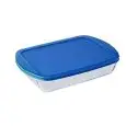 Contenitore Rettangolare  in Vetro Borosilicato/Polipropilene - PYREX - Codice 240 - Dimensioni cm 40x27 - Altezza cm 7 - Imballo confezione da n. 1 Unità