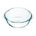 Teglia Tonda  in Vetro Borosilicato - PYREX Linea AIRFRYER - Codice 208B - Capacità 23 lt  - Dimensioni cm 26x23 - Altezza  9 - Imballo confezione da n. 1 Unità