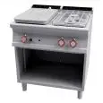 Cucina a gas tuttapiastra + 2 fuochi Allforfood TP2/78GP linea ELLE