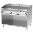 Fry Top a gas professionale piastra liscia cromata superchrome Allforfood FTL/912GS linea ELLE