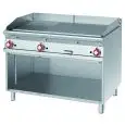 Fry Top a gas professionale piastra 2/3 liscia 1/3 rigata in acciaio Allforfood FTLR/912G linea ELLE