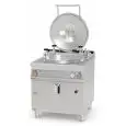 PENTOLA A GAS - MOD. PIA100A-98G - Riscaldamento indiretto - Chiusura autoclave - Carico automatico intercapedine - Capacità Lt 100 - Vasca Ø cm 60xH41 - Dimensioni: cm L 80 x P 90 x H 90 - Norma CE