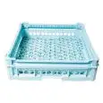 CESTO BASE MAGLIA LARGA CON RIALZO PER LAVAGGIO MISTO - MOD. 100104 - DIMENSIONI CESTO cm L 50 X P 50 X H 12 - NORMA CE