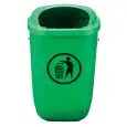 Gettacarte in polipropilene verde, capacità lt 50 Medial Classic Mod 102050