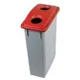 Gettacarte con coperchio a foro rosso, capacità lt 90 Medial Office 90 Mod 102207