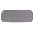 Piatto Rettangolare Grigio - COSTA VERDE Linea UNIVERSAL NEUTRAL - Dimensioni cm 37x13 - Imballo confezione da n. 4 Unità