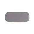 Piatto Rettangolare Grigio - COSTA VERDE Linea UNIVERSAL NEUTRAL - Dimensioni cm 31x13 - Imballo confezione da n. 4 Unità