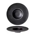 Piatto Gourmet Fondo Nero - COSTA VERDE Linea SATURNO ANGRY - Codice 1429 - Diametro 25 cm - Imballo confezione da n. 12 Unità