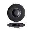 Piatto Gourmet Fondo Nero - COSTA VERDE Linea SATURNO ANGRY - Codice 1434 - Diametro 18 cm - Imballo confezione da n. 4 Unità