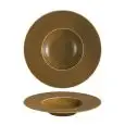 Piatto Gourmet Fondo Marrone - COSTA VERDE Linea SATURNO GRUMPY - Codice 1429 - Diametro 25 cm - Imballo confezione da n. 4 Unità