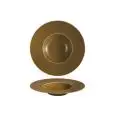 Piatto Gourmet Fondo Marrone - COSTA VERDE Linea SATURNO GRUMPY - Codice 1434 - Diametro 18 cm - Imballo confezione da n. 4 Unità
