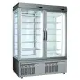 VETRINA REFRIGERATA PER PASTICCERIA E GELATERIA - MOD. TEK/46 - STRUTTURA ESTERNA IN ALLUMINIO ANODIZZATO - VETRO BASSO EMISSIVO - TEMP. °C +5/-25 - DUE SCOMPARTI SEPARATI - ALIMENTAZIONE MONOFASE - REFRIGERAZIONE VENTILATA - VETRO ESPOSITIVO A SCELTA SU 