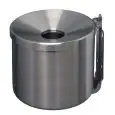 Posacenere murale in acciaio inox Aisi 430 finitura satinata, capacità lt 2 Medial Nido Mod 106003
