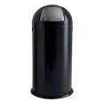 Gettacarte push in metallo verniciato nero, capacità lt 52 Medial Apollo Mod 106033
