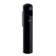 Posacenere murale in acciaio inox Aisi 430 satinato verniciato nero, capacità lt 5 Medial Birkin Murale Mod 108003