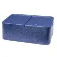 Contenitore isotermico monopasto a due vani in polipropilene - POLIBOX Linea Due Vani Blu - Mod 110988 - Dimensioni cm L 42,5 x P 26,5 x 16,5 h