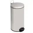 Pattumiera a pedale in acciaio inox Aisi 430 finitura brillante, capacità lt 30 Medial Bin Plus Mod 112305