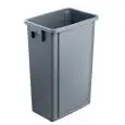 Gettacarte senza coperchio in polipropilene grigio, capacità lt 60 Medial Office 60 Mod 114200