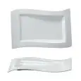 Piatto Rettangolare Onda  - MEDRI Linea PLATES - Codice 2011 - Dimensioni cm 28x19 - Imballo confezione da n. 3 Unità