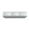 Piatto Rettangolare 3 Scompart - MEDRI Linea ANTIPASTIERE - Codice 1478 - Dimensioni cm 18x8 - Imballo confezione da n. 6 Unità