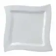 Piatto Quadro Onda - MEDRI Linea PLATES - Codice 3370 - Dimensioni cm 23x23 - Imballo confezione da n. 6 Unità