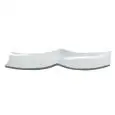 Piatto Rettangolare 2 Scomparti  - MEDRI Linea ANTIPASTIERE - Codice 4134 - Dimensioni cm 29x15 - Imballo confezione da n. 4 Unità
