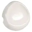 Piatto Gourmet Bianco - MEDRI Linea VOLCAN - Codice 25946 - Dimensioni cm 26.5x26 - Altezza  43 - Imballo confezione da n. 3 Unità