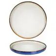 Piatto Piano Azzurro - MEDRI Linea ORILLA - Codice 26255W984 - Diametro 28 cm - Altezza  33 - Imballo confezione da n. 2 Unità