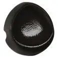 Piatto Gourmet Nero - MEDRI Linea VOLCAN - Codice 25946W13 - Dimensioni cm 26.5x26 - Altezza 43 - Imballo confezione da n. 3 Unità