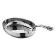 Tegame Ovale 1 Manico Servire  in Inox Martellato - MEDRI - Codice SPO-5601 - Dimensioni cm 17x14 - Imballo confezione da n. 1 Unità