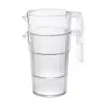 Brocca Impilabile  in Policarbonato - CAMBRO Linea H.A.C.C.P. - Codice P34CW-135 - Capacità 100 cl  - Imballo confezione da n. 1 Unità