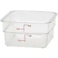 Contenitore  in Policarbonato - CAMBRO - Codice 2SFSPROCW135 - Capacità 2 lt  - Dimensioni cm 19x19 - Altezza  10 - Imballo confezione da n. 1 Unità