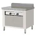 CUOCIPIADINA A GAS POLLINI - Modello C.P6 - Su vano inox a giorno - Piana in ferro - Portata termica KW 11 - Dim. ingombro cm L 95 x P 73 x H 96 - Norma CE