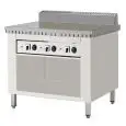 CUOCIPIADINA ELETTRICO POLLINI - Modello C.PE.6 - Su vano inox a giorno - Pannello di controllo digitale - Piana in ferro - Potenza KW 7,5 - Dim. ingombro cm L 95 x P 73 x H 96 - Norma CE