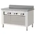 CUOCIPIADINA ELETTRICO POLLINI - Modello C.PE.8 - Su vano inox a giorno - Pannello di controllo digitale - Piana al cromo - Potenza KW 9 - Dim. ingombro cm L 125 x P 73 x H 96 - Norma CE