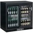 ESPOSITORE REFRIGERATO IN LAMIERA VERNICIATA E ALLUMINIO - PER BIBITE - Mod. G-BC2PS - VENTILATO - CAPACITA' Lt 223 - N. 2 PORTE VETRO SCORREVOLI - TEMPERATURA +2°/+8°C - Dim. cm L 92 x P 53,5 x h 92 - Norma CE