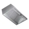 Cappa a parete in acciaio inox AISI 304 (senza motore) - filtri a labirinto - faretti a led