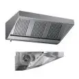 Cappa autoaspirante a parete tipo snack in acciaio inox AISI 304 (con motore) - filtri a labirinto