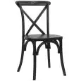Sedia - colore nero - Struttura in legno - Modello 1186-HT35-N