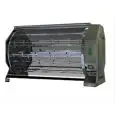 GIRARROSTO PLANETARIO A LEGNA DA INCASSO CAMINO - MOD. CAMINO105P - CAPACITA' N.105 POLLI - N. 2 motori - Dischi planetari inox - N 10+5 aste con forchette cm 111,5 - Dimensioni: cm L 146 x P 73 x 86,6 h - Norma CE