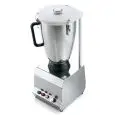 FRULLATORE - MOD FRUJU5 - CAPACITA' N. 1 BICCHIERE DA lt 5 - CORPO e BICCHIERE in acciaio INOX - Variatore di velocità - ALIMENTAZIONE V 230/50Hz MONOFASE - POTENZA W 750 - DIM. Cm L 24,5 X P 26 X h 54 - NORMA CE
