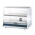 VETRINA ESPOSITIVA NEUTRA - MOD. VISTA P2 - RIPIANI ESPOSITIVI DA cm L 48 X P 29 + L 48 X P 26,5 - DIM. Cm L 50 X P 35,5 X h 40,5 - NORMA CE