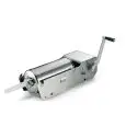 INSACCATRICE MANUALE ORIZZONTALE - MOD. 122241 - Capacità cilindro Lt 16 - Diametro Cilindro cm. Ø 20 - Lunghezza cilindro cm. 50 - Norma CE