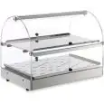 VETRINA ESPOSITIVA CALDA - MOD. ZC63S - FIANCHI E ANTINE IN PLEXIGLASS - POTENZA W 400 - Alimentazione V 230/50hz monofase - DIM. Cm L 50 x P 35 x h 38 - NORMA CE