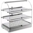 VETRINA ESPOSITIVA CALDA - MOD. ZC64S - FIANCHI E ANTINE IN PLEXIGLASS - POTENZA W 400 - Alimentazione V 230/50hz monofase - DIM. Cm L 50 x P 35 x h 54 - NORMA CE