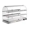 VETRINA ESPOSITIVA CALDA - MOD. ZC94S - FIANCHI E ANTINE IN PLEXIGLASS - POTENZA W 800 - Alimentazione V 230/50hz monofase - DIM. Cm L 80 x P 35 x h 54 - NORMA CE